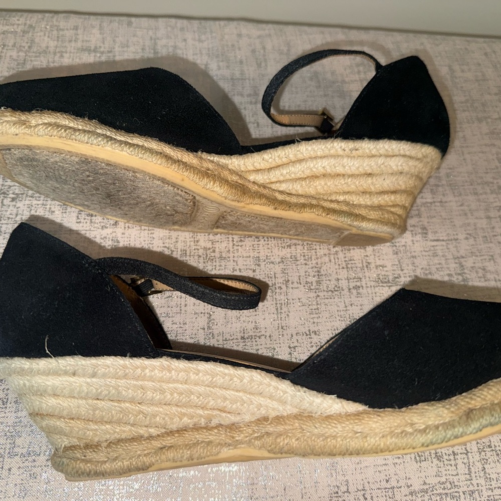 Talbots Black Espadrille Women's Shoes - Picture 4 of 16